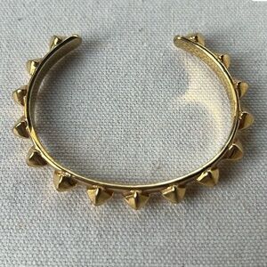 Stella & Dot Gold Pyramid Stud Cuff Bracelet